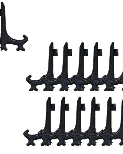 20-Piece Versatile Display Stands in Clear and Black for Stylish Home Showcasing