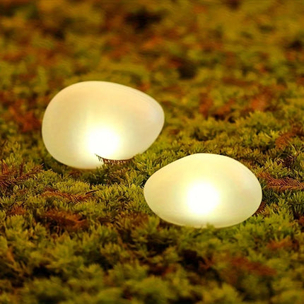 Solar Rock Garden Lights — Waterproof Outdoor Spotlight, Warm & Cool White