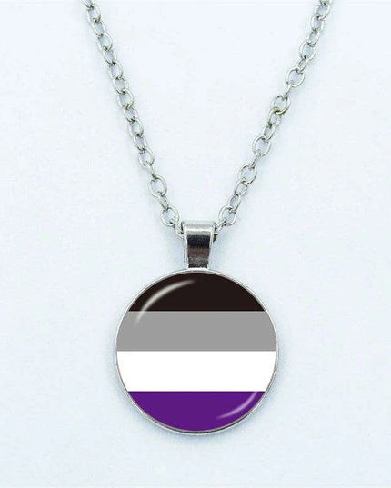 Vibrant Customizable Rainbow Glass Pendant Necklace for Love and Pride Celebration