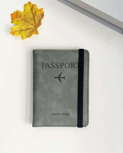 Stylish Genuine Leather RFID Passport Holder for Trendy Travelers