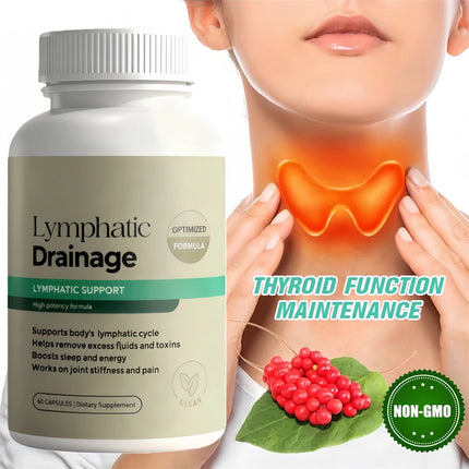 Lymphatic Drainage & Detox Capsules — Dandelion Root & Cleavers Extract