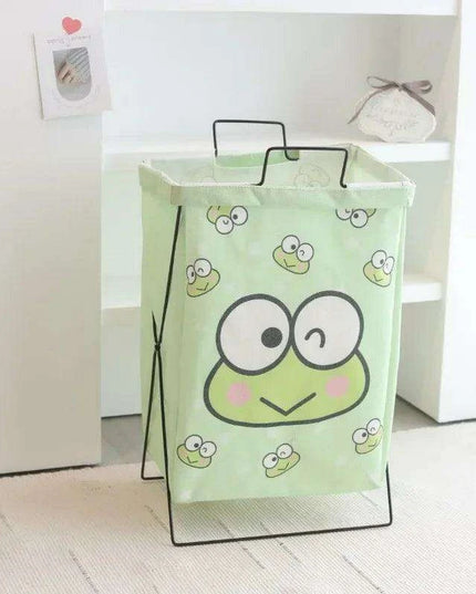 Hello Kitty Stylish Foldable Laundry Hamper: Sturdy Iron Frame & Waterproof Design - Spacious Organizer