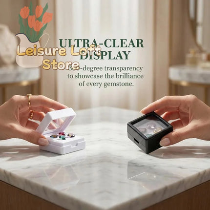 Leisure Loft Jewelry Organizer Box - Transparent Display, 10 Pack