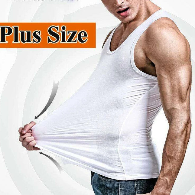Men's Large Cotton Sleeveless Gym Tank Tops - Bodybuilding Muscle Vests for Fitness