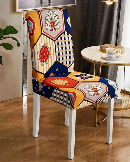 Elegant Bohemian Paisley Mandala Stretch Chair Slipcovers for Dining and Banquets