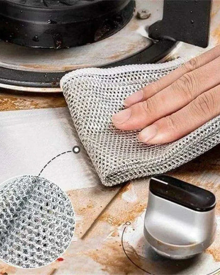 Revolutionary Double-Sided Steel Wire Cleaning Cloth for Effortless Home Maintenance
