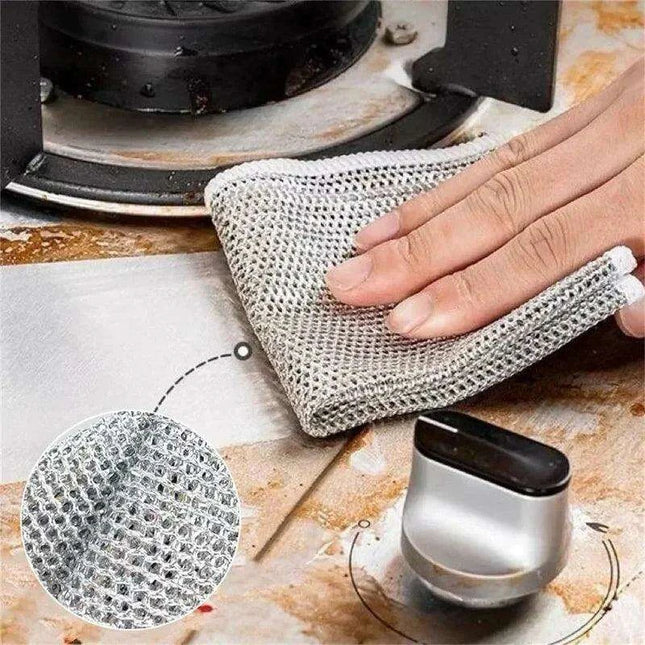 Revolutionary Double-Sided Steel Wire Cleaning Cloth for Effortless Home Maintenance