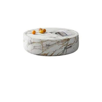 Elegant Nordic Round Coffee Table - Chic and Practical for Small Living Areas