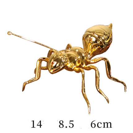 Metal Handicraft Artificial Insect Sculpture Ant Insect Ornament Metal