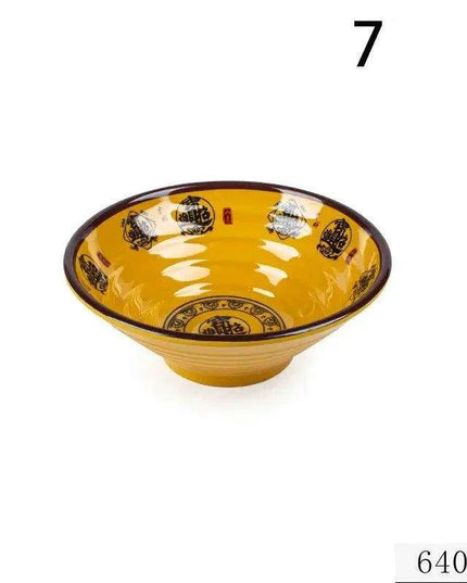 Chic Melamine Bowl for Ramen and Salad – Perfect for Home and Restaurant Use
