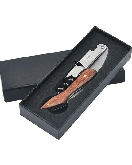 Custom Engraved Stainless Steel Wine Opener Set - Ideal Gift for Wine Lovers and Groomsmen