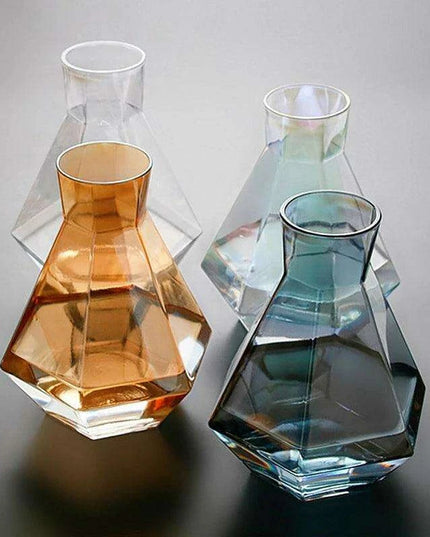 Elegant Diamond-Embossed Glass Kettle for All Beverage Types, 1.2L Capacity