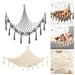 Stylish Bohemian Macrame Toy Storage Hammock with Chic Design