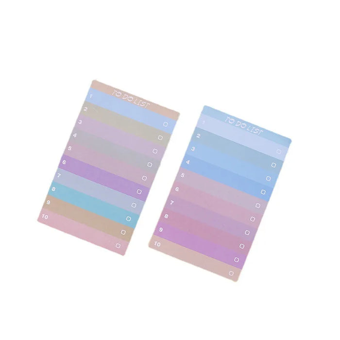 Colorful Sticky Notes Set - 50-Sheet Memo Pad for Whimsical Planning
