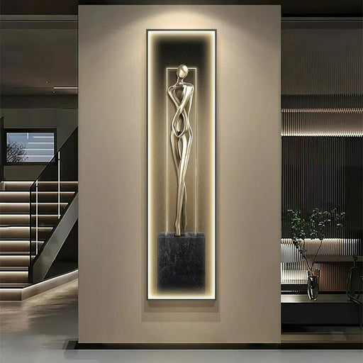 Abstract Illuminated Figure Art Lamp for Modern Interiors