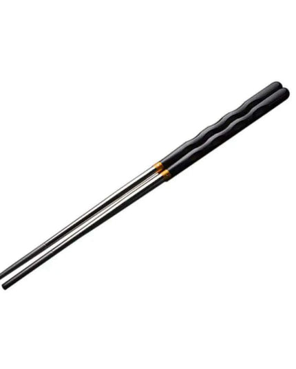 Stylish Anti-Slip Stainless Steel Chopsticks for Sushi and Asian Dishes - Ideal for Home and Restaurant Use