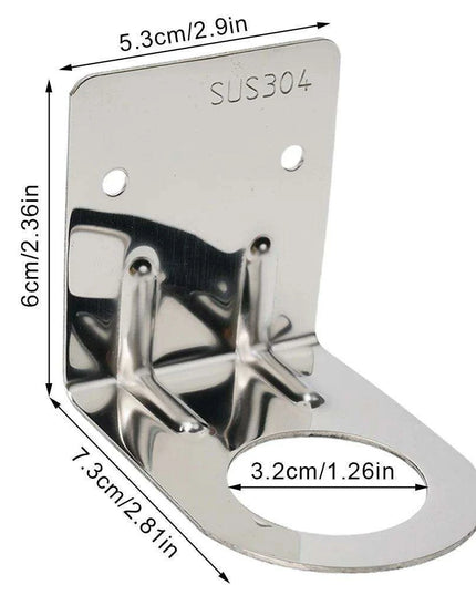 Versatile Stainless Steel Wall-Mounted Shower Organizer with Adjustable Bottle Storage