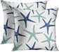 2 Pcs Cushion Covers Beach Ocean Coastal Decorative 18x18 Inch