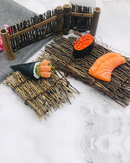 Stylish Bamboo Sushi Platter Set for an Authentic Japanese Culinary Experience
