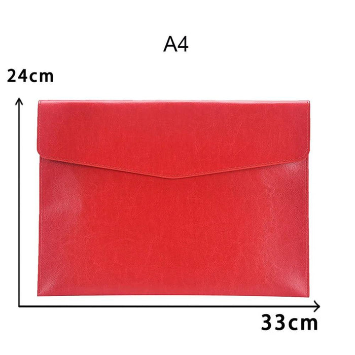 Sophisticated PU Leather Business Portfolio with Ample Storage