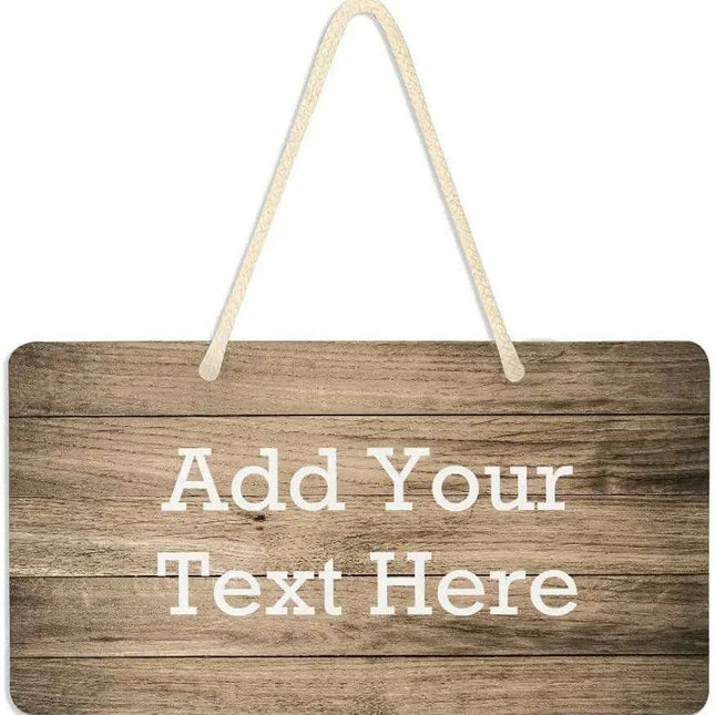 Customizable Luxury Vintage Wooden Door Sign for Elegant Home Decor