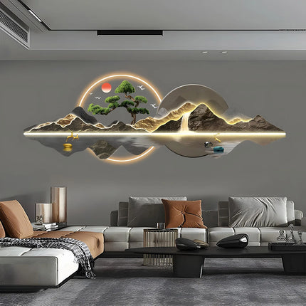 Acrylic Carved LED Wall Art – Illuminated Hanging Painting