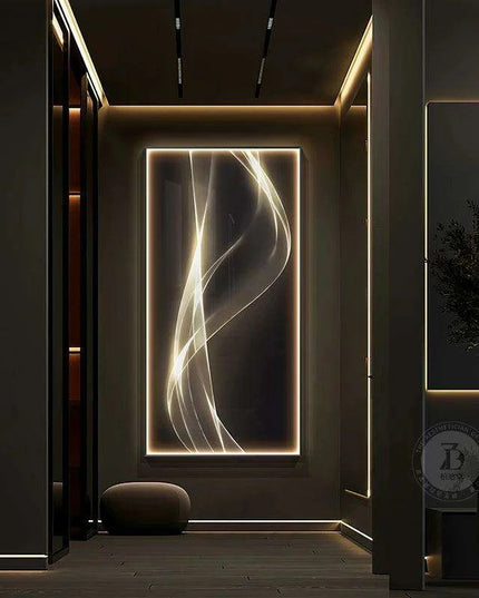 Luxe Crystal and Aluminum LED Wall Sconce with Porcelain Detailing