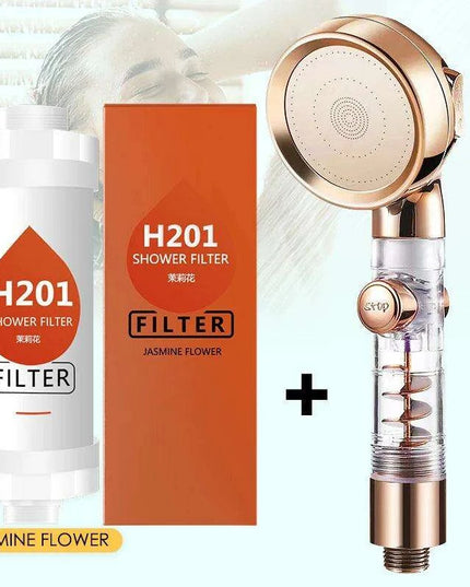 Vitamin C Infused Aromatherapy Spa Shower Head Filter for Hair and Skin Revitalization