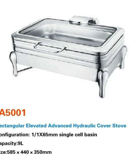 Regal Stainless Steel Chafing Dish Set with Hydraulic Warmer and Hot-Water Container