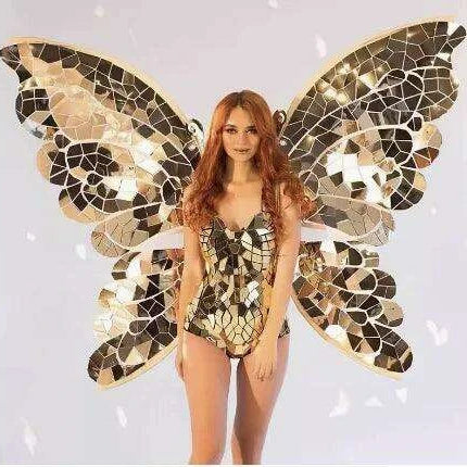 Majestic Carnival Butterfly Fairy Costume with Dazzling Wings for Spectacular Performances