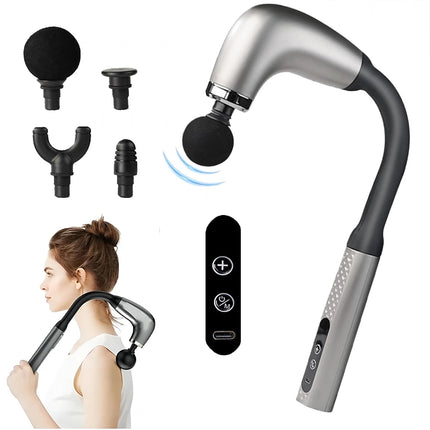 Percussion Fascia Gun — Handheld Deep Tissue Massager, Rechargeable