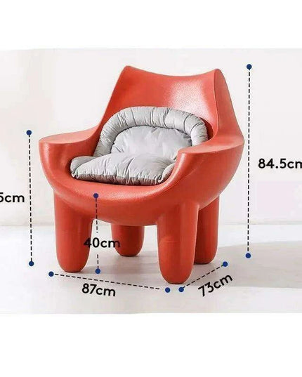 Cream Leather Nordic Embrace Chair: A Touch of Luxury for Modern Living