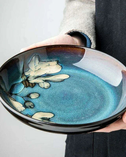 Artisan Handcrafted Colorful Ceramic Serving Plates for Elegant Dining Experiences