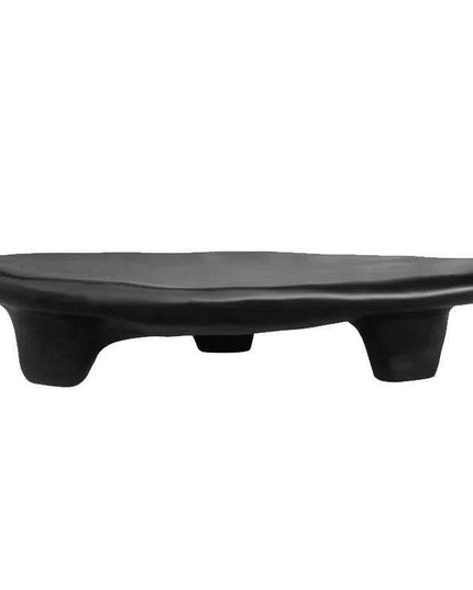 Minimalist Japanese-Inspired Oval Coffee Table