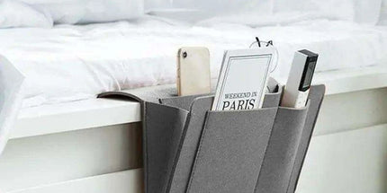Chic Felt Wall Organizer - Stylish Non-Slip Storage Solution for Bedside Essentials