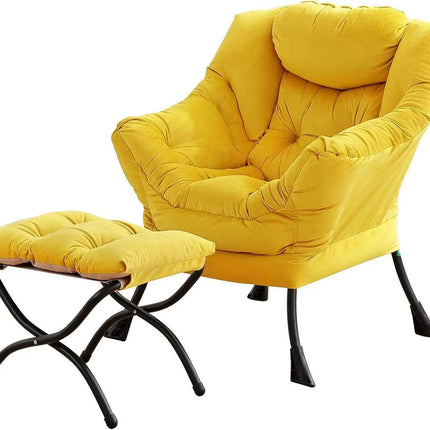 Elegant Lounge Chair Ensemble with Ottoman and Storage Compartment