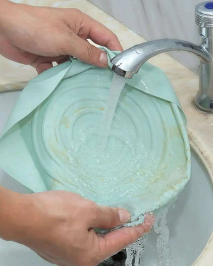 Sustainable 18CM Silicone Air Fryer Tray - Reusable Basket for Health-Conscious Cooking