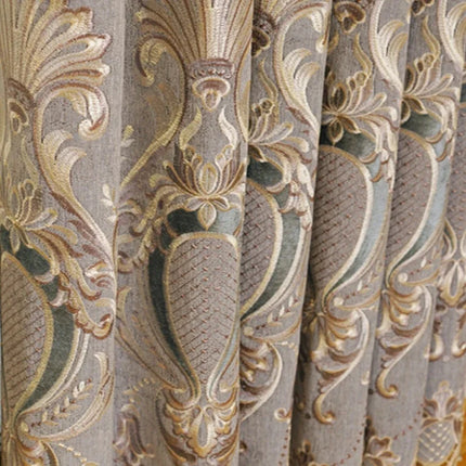 Luxury Chenille Blackout Curtains | Custom Size, Embroidered