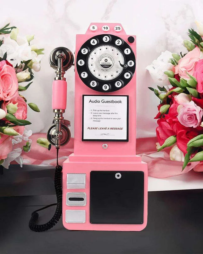 Vintage London Payphone Audio Guest Book Recorder