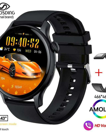 Chic Women's Bluetooth Smartwatch with Customizable AMOLED Screen and NFC Functionality