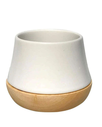 Elegant Porcelain Tea Mug Set with Chic Wooden Coasters - Perfect for Kung Fu Tea, Coffee, and Wine, Available in Single, Double, or Quad Sets