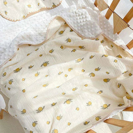 Autumn Comfort Fleece Baby Swaddle and Quilt Blanket