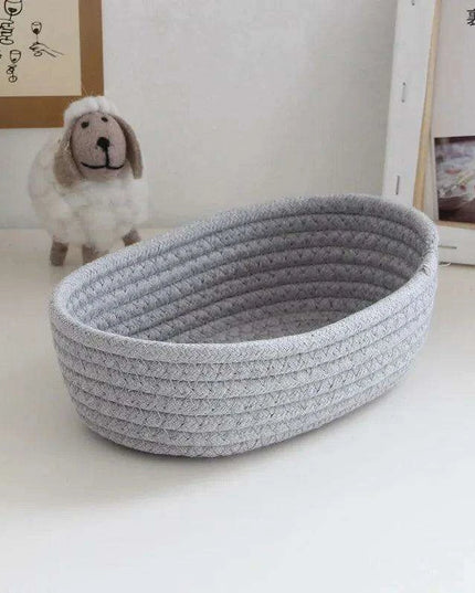 Scandinavian-Style Cotton Rope Desktop Storage Baskets - Chic Organization Solutions