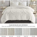 Viola Chenille Shabby Chic Bedding Set with Coordinated Shams - Elegant Comfort Collection