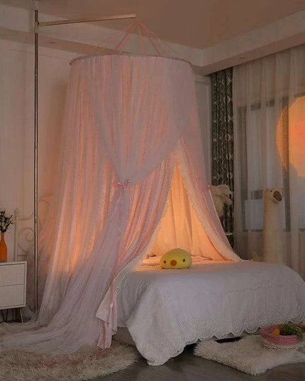 Dreamy Double Layer Floral Lace Canopy - Create Your Personal Oasis