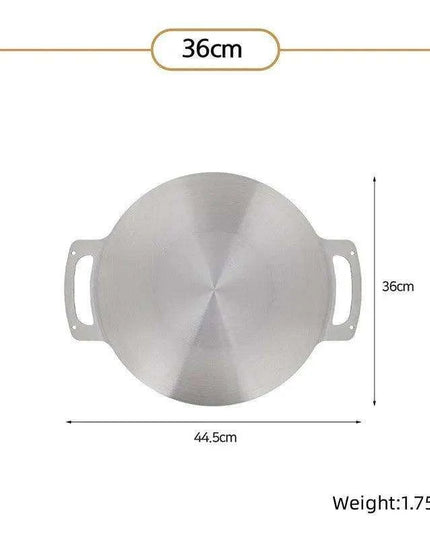 Versatile Portable Stainless Steel Korean BBQ Grill Pan for Outdoor Gatherings