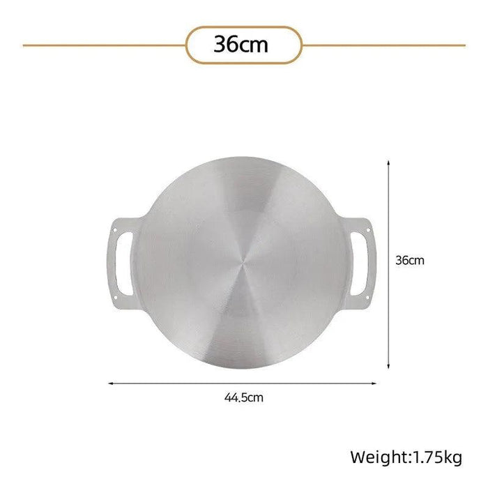 Versatile Portable Stainless Steel Korean BBQ Grill Pan for Outdoor Gatherings