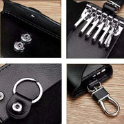 Sophisticated Leather Key Organizer and Wallet Combo