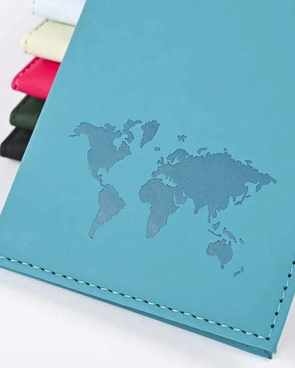 Chic Waterproof PU Leather Passport Holder Set with Card Slot - Perfect Travel Accessory