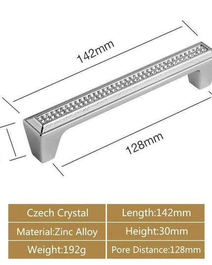 Luxurious Gold and Crystal Cabinet Pulls - Exquisite Design and Lasting Quality